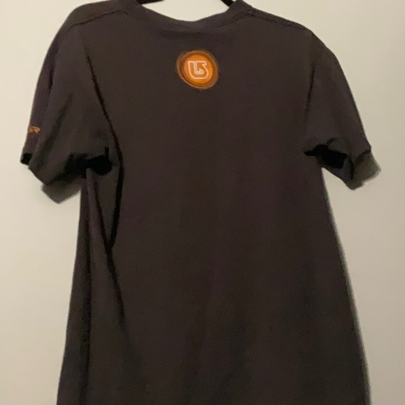 Vintage Burton Brown & Orange Graphic T-shirt Snowboarding - Picture 5 of 8